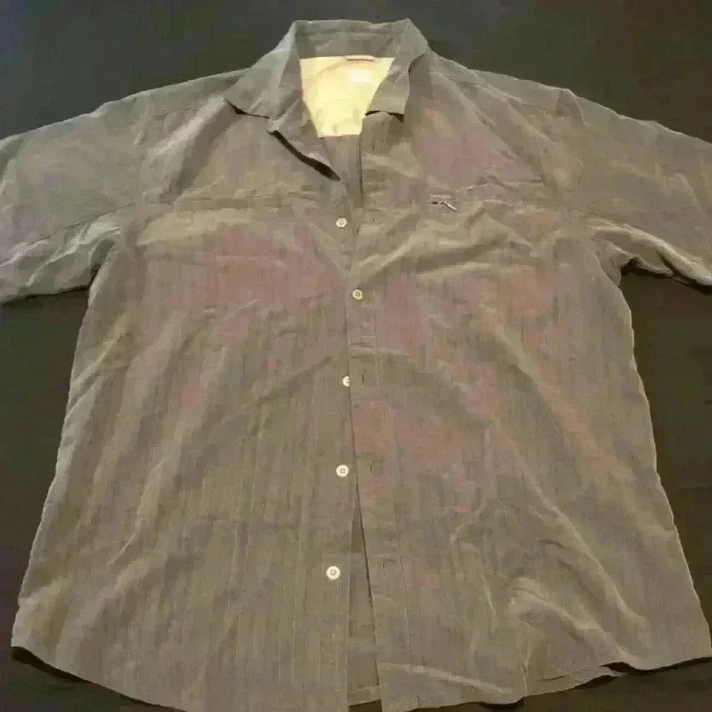 Men’s XL Columbia Short Sleeve Button Down Gray